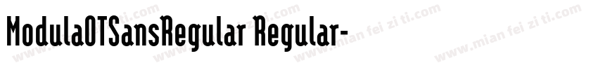 ModulaOTSansRegular Regular字体转换